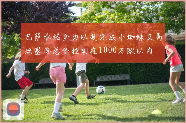 巴萨承诺全力以赴完成小蜘蛛交易坎塞洛总价控制在1000万欧以内
